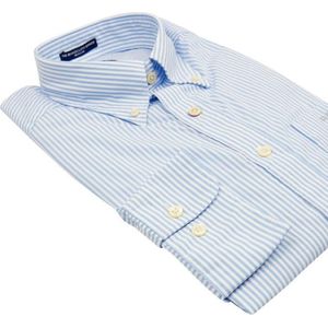 Gant overhemd lichtblauw gestreept regular fit