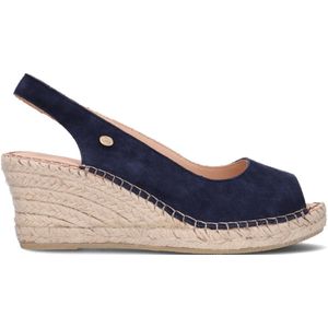 Fred De La Bretoniere Espadrille Sleehak Blauw - Maat 40