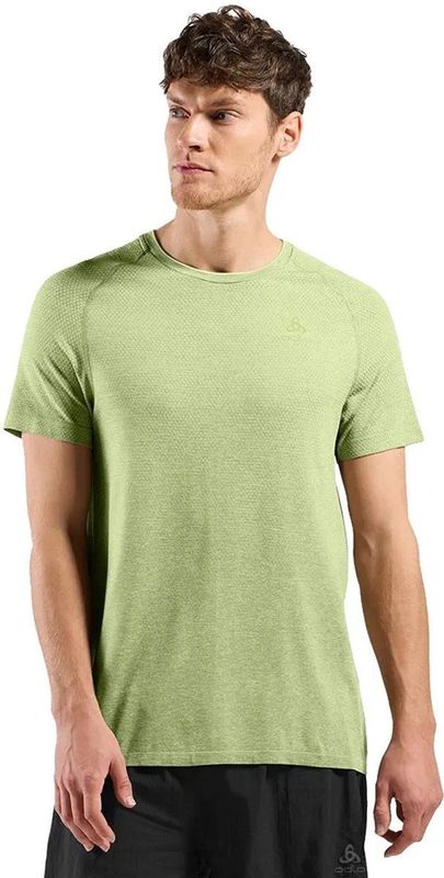 Odlo Crew Essential Seamless T-shirt Met Korte Mouwen Groen L Man
