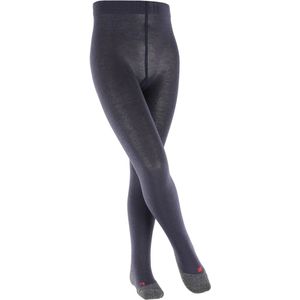 FALKE Active Warm dik eenkleurig wol functioneel materiaal panty kinderen blauw - maat 80-92