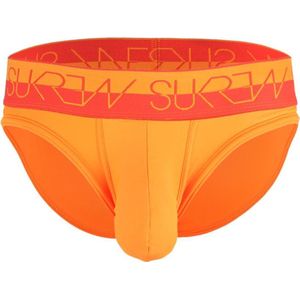 Sukrew | Rushden Brief | Maat M | Heren Slip Oranje | Mannen Ondergoed