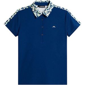 J.lindeberg Cara Korte Mouw Poloshirt Voor Dames Blauw S Vrouw