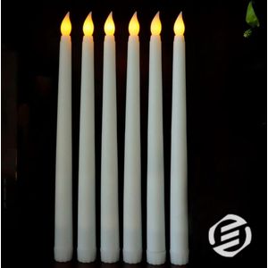 Equivera Oplaadbare LED Kaarsen - Elektrische Kaarsen - Oplaadbare Waxinelichtjes - Realistische Kaarsen - Kerstverlichting - Veilig en Duurzaam