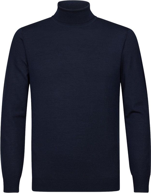 Profuomo - Slim Fit Coltrui - Donkerblauw - Wol