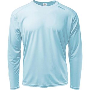 Skinshield - UPF 50+ UV-zonbeschermend heren performance T-shirt - lange mouwen - Arctic Blue - Lichtblauw - XS