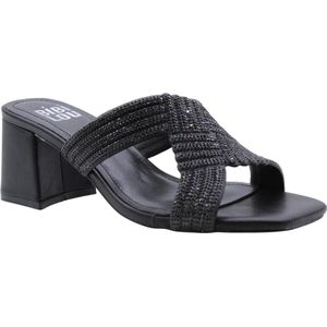 Bibi Lou - Heeled Mules - Zwart - Eco-vriendelijke Ecopelle