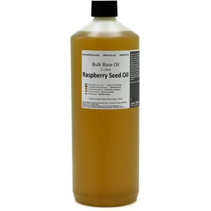 Basis Olie - Frambozenzaadolie - 1 Liter - Aromatherapie - Basisolie - Draagolie - Basisolie Voor Etherische Oliën