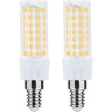 Modee - E14 LED Buislamp - 6W - 600lm - 4000K - Neutraal Wit - LED Afzuigkaplamp - Vervangt 60W Gloeilamp - 2 stuks
