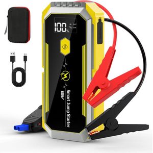 Equivera Jumpstarter voor Auto - Accu Booster - Acculader voor Auto - Starthulp voor Auto - Acculader - Auto Acculader - Accu Booster voor Auto - Nooit meer zonder lege accu!
