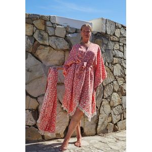 ZusenZomer kimono dress LEAF voor dames - geniaal design - One size