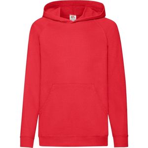 Fruit Of The Loom - Hoodie - Rood - Lichtgewicht Sweatshirt Met Capuchon
