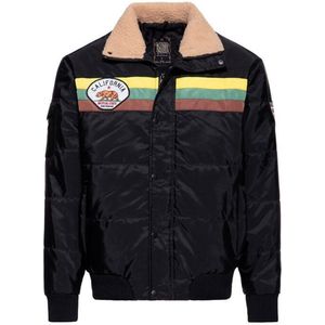 King Kerosin California Puffer Jacket Heren Winterjas - zwart - L