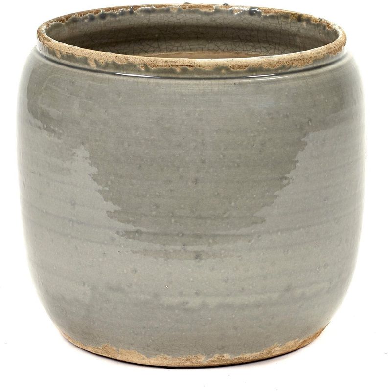 Serax - Glazed Shades By Costa - Bloempot - Grijs - Medium Ø21 cm