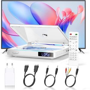 DailySupplies® DVD Speler met HDMI - Externe DVVD Speler - Wit