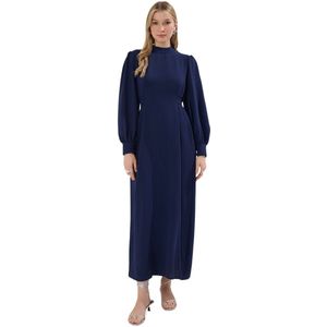 Trendyol Marineblauwe Aerobin Geweven Jurk Met Strikdetail Op De Rug Tctss25Eb00110