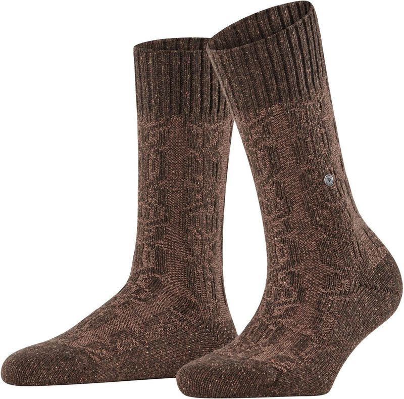 Burlington - Kabel Tweed Boot Sokken - Gemêleerd - Dames - 36-41