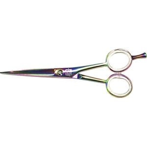 DZ Professionele Kappersschaar - Lichtgewicht - Classic Design - 14 cm.- Plasma Rainbow