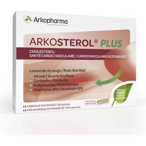 Arkopharma - Arkosterol Plus Voedingssupplement om te Helpen Tegen Cholesterol en Cardiovasculaire Gezondheid – 90 Capsules 1 per Dag