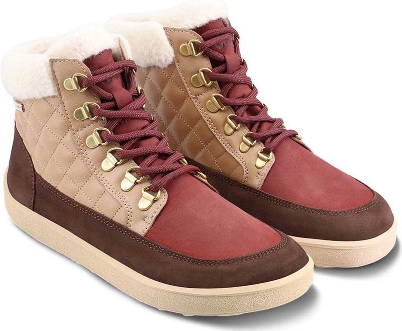 Be Lenka - Olivia - Blotevoetenlaarzen - Taupe - Leer - Gouden Details