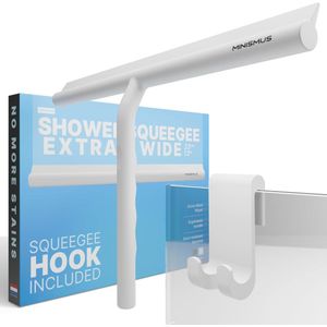 Extra Brede Douchewisser - Raamwisser - Silicone - 33 cm - Wit
