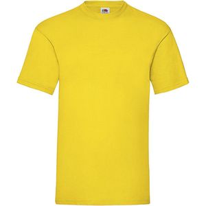 Fruit of the Loom - 5 stuks Valueweight T-shirts Ronde Hals - Geel - S