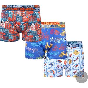 Amsterdam Boxershorts 3-Pack - Heren - Hollands Glorie 002 - Maat: XXL