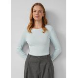 T-shirt - Slim-fit - Katoenen Jersey - Lange Mouwen