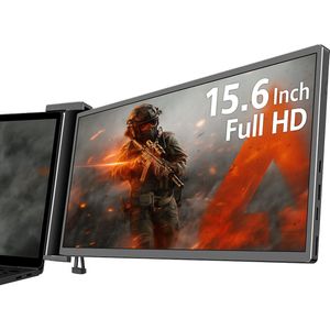 Portable Monitor Link 15.6"" - Full HD IPS - 1-Kabel - Draagbare monitor voor laptop - Extra scherm laptop - Incl. Draagtas