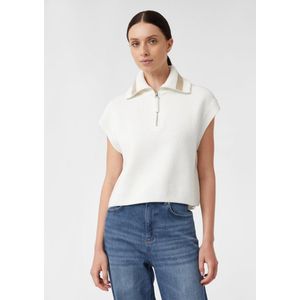 comma - Gebreide Trui - Zwart - Boxy Fit - Zonder Mouwen