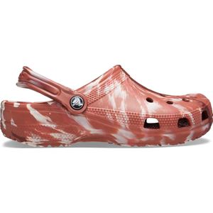Crocs - Classic Marbled Clog - Rood/Multi - Klomp