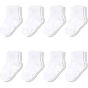 8 Paar - Antislip Sokken - Kind Baby - 3-5 jaar - Antislip sokken - Huissokken - Gripsokken - ABS-sokken - kinderen - voor meisjes van 3 tot 5 - gezond - puur katoen