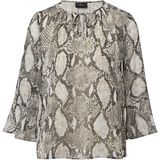 Blouse - Slangenprint - Met Stropdasdetail
