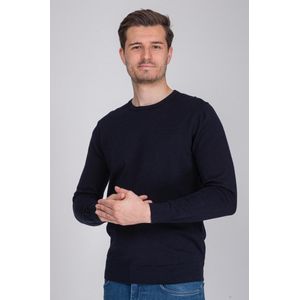 Suitable - Respect Oini Pullover O-hals Donkerblauw - Heren - Maat M - Regular-fit