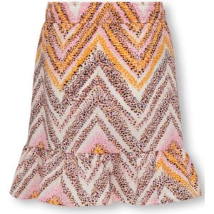 ONLY meisjes rok NOVA Sachet Pink 520 Craft Zigzag