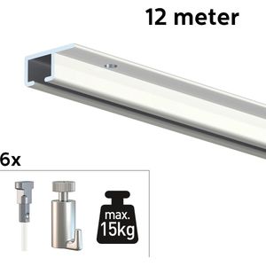 ARTITEQ 12 METER ALL-IN-ONE TOP RAIL 15KG / WIT RAL9003