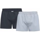 Seidensticker Geweven boxershorts Set van 2