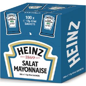 Heinz Salade Mayonaise, 100 portieverpakkingen à 17 g - doos van 1,7 kg