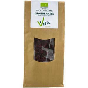 Vitiv Biologische Cranberries Rietsuiker 250GR