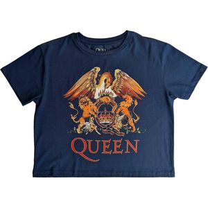 Queen - Classic Crest Crop top - L - Blauw