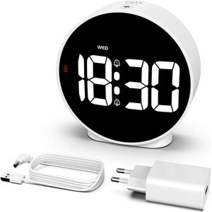 Lexium Wekkerradio Op Netstroom - Klokradio - Wekkerradio - Klokradio Met Wekker - Wekkerradio Dab - Wekker Dab Radio