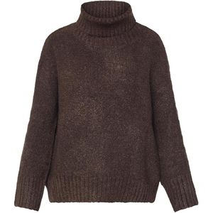 SisterS point Trui Hemma Pu 18695 D. Chocolate Dames Maat - M
