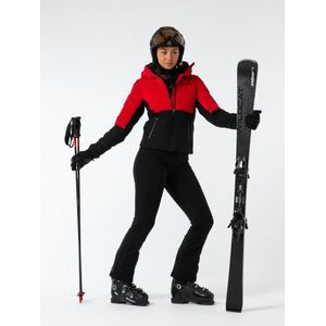 Falcon - Riley Lady - Winterjas - Rood met Zwarte Accenten - Ademend en Waterdicht