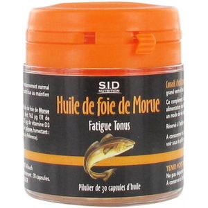 S.I.D Nutrition Vermoeidheid Tonus Levertraan 30 Capsules