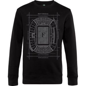 010 CASUALS ROTTERDAM SWEATER DE KUIP BLUEPRINT black