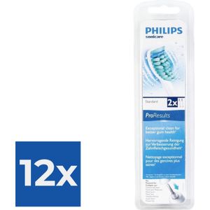 Philips Sonicare ProResults HX6012/07 - Opzetborstel - Standaard - 2 stuks - Voordeelverpakking 12 stuks