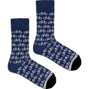 Heroes on Socks - Bike Blue herensokken maat 41-46