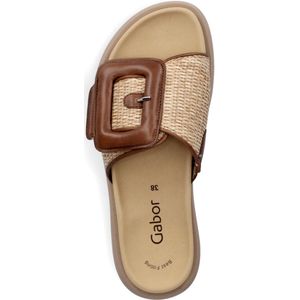 Gabor - Dames - Slippers - Beige - Anatomisch Ondersteunend Voetbed