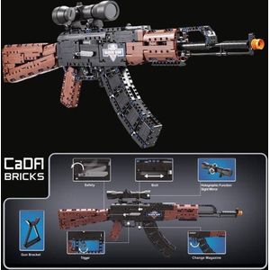 Cadabricks technische bouwset - Speelgoedgeweer AK47
