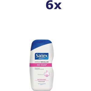 6x Sanex Dermo Reiningsgel Micellar 500 ml