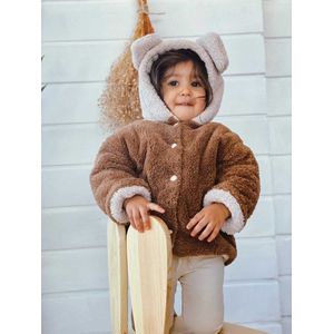 Kinder jas, teddy coat, baby jasje meisje, baby jasje jongen, jassen, kleding - 4-5 jaar